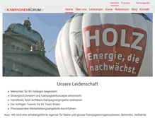 Tablet Screenshot of kampagnenforum.ch